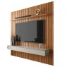 Home Ripado para TV 75 polegadas 3 Gavetas 1,84m Antares Mel Cinamomo/Off White