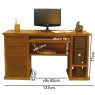 Mesa Nápoles com Estante 1,37m