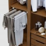 Guarda Roupa Casal Madeira Duplex 4 Portas Abrir com Cômoda Com Espelho Grécia 2,54m
