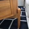 Mesa de Centro Madeira Ripada com Gaveta 0,90m Aurora Castanho