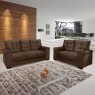 Conjunto de Sofá 3 e 2 Lugares Leblon Veludo Bege