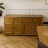 Buffet de Madeira 4 Portas 4 Gavetas Malu1,80m Imbuia