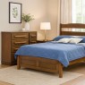Cama de Casal Madeira 1,40m Malu Imbuia