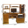 Mesa Ravena com Estante 1,64m