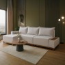 Sofá Living com Chaise 4 Lugares 2,88m Zurique Linho Bege