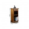 Mesa de Telefone Malu 0,35m com 1 Gaveta Imbuia