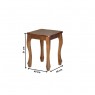 Mesa Lateral Reta Dina 0,40m Imbuia