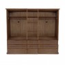 Guarda-Roupa Casal Madeira 5 Portas de Abrir 2,50m 9 Gavetas Camiseiro