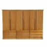 Guarda-Roupa Casal Madeira 6 Portas de Abrir 2,45m 9 Gavetas Camiseiro