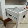Rack Madeira 3 Gavetas 1,50m Marselha Branco/Amêndoa