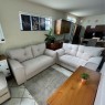 Conjunto de Sofá 3 e 2 Lugares Dourados Linho Bege