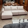 Sofá Living com Chaise 4 Lugares 2,88m Zurique Linho Bege