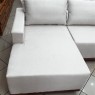 Sofá Living com Chaise 4 Lugares 2,88m Zurique Linho Bege