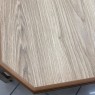 Conjunto de Mesa Viena 1,20m Tampo de Madeira com 4 Cadeiras Tecidos Diversos Imbuia Clara