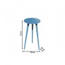 Conjunto de Mesa Redonda Palito Cores Amarelo, Azul e Verde
