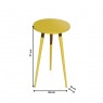 Conjunto de Mesa Redonda Palito Cores Amarelo, Azul e Verde