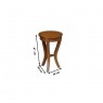 Conjunto de Mesa de Apoio 3 Peças Imbuia