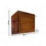 Rack de Madeira 2 Portas Milão com Painel Country com Prateleiras 1,48m para TV até 49 Polegadas