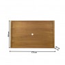 Rack com Painel para TV 65´ Madeira 2 Portas Com Palhinha com Detalhes em Metal 1,73m Nápoles Mel