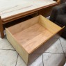Cama de Casal de Madeira 1,40m Ripada Flórida com 2 Gavetões com Rodízios