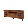 Rack Madeira 2 Gavetas 2 Portas 1,95m Hannover Imbuia