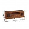 Rack Madeira 2 Gavetas 2 Portas 1,95m Hannover Imbuia