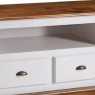 Rack Madeira 2 Gavetas 2 Portas 1,95m Hannover Branco/Imbuia