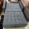 Sofá Cama 2 Lugares Adriana Veludo Cinza