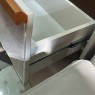 Rack com Painel Led com Prateleira para TV 65´ 3 Gavetas Tela Sling 1,80m Inglaterra Off White/Mel