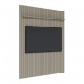 Rack com Painel Led com Prateleira para TV 65´ 3 Gavetas Tela Sling 1,80m Inglaterra Off White/Mel