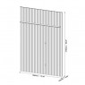 Rack com Painel Led com Prateleira para TV 65´ 3 Gavetas Tela Sling 1,80m Inglaterra Off White/Mel