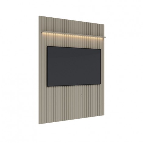 Painel para TV 65´com Led 1 Prateleira 1800x2200 Inglaterra Off White/Mel
