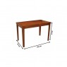Mesa em Madeira Retangular 1,00x0,70m Montana
