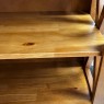 Estante de Livros Alta Madeira Lateral X Camponesa 0,60m Design Arredondado Imbuia Claro