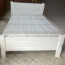Cama Casal Madeira 1,40m Emanuele Laca Branca