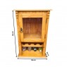 Mini Adega Viola 0,58x0,95m Com Porta de Vidro Imbuia
