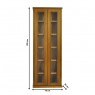 Estante Gamma com Portas de Vidro Inteira 0,75x2,05m