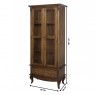 Cristaleira Country 0,80m 2 Portas Pux. Bolinha e 1 Gaveta