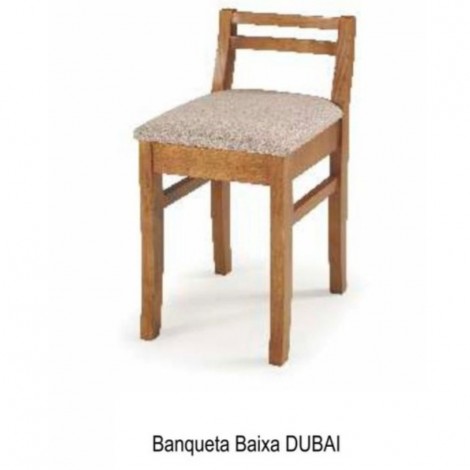 Banqueta em Madeira Baixa Dubai