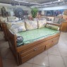 Kit Combo Quarto Malu 0,90m — Bicama-Sofá 2 Gavetas + 2 Colchões 88×188cm + Kit de Almofadas