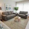 Conjunto de Sofá 2 e 3 Lugares Rony 220 Linho Cinza