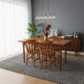 Conjunto de Mesa Corupixá 1,20m Tampo de Madeira com 4 Cadeiras Torneadas Imbuia