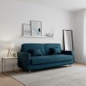 Sofá-Cama 3 Lugares Emily Veludo Azul