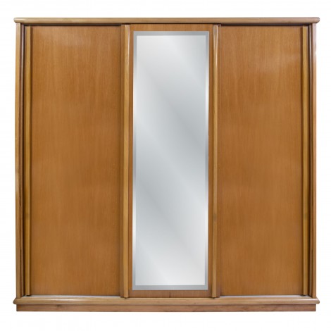 Armário Maresias larg. 2,60m 3 portas de correr inteiras com espelho alt. 2,38m