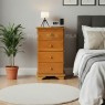 Mesa de Cabeceira Madeira 4 Gavetas Amsterdam