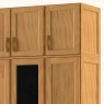 Guarda Roupa Solteiro Madeira 3 Portas Abrir Com Maleiro 1,28m Firenze Freijó