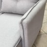 Sofá Living com Chaise 4 Lugares 2,40m Braço Slim Universal Linho Cinza
