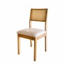 Conjunto de Mesa Aparador Top Madeira Extensível Vidro Off White 1,10m com 2 Cadeiras Sílvia Telinha