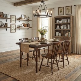 Conjunto de Mesa Madeira 1,20m com 4 Cadeiras Corupixá Imbuia