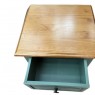 Mesa de Cabeceira Madeira 3 Gavetas 0,42m Laca Verde Dinamarca